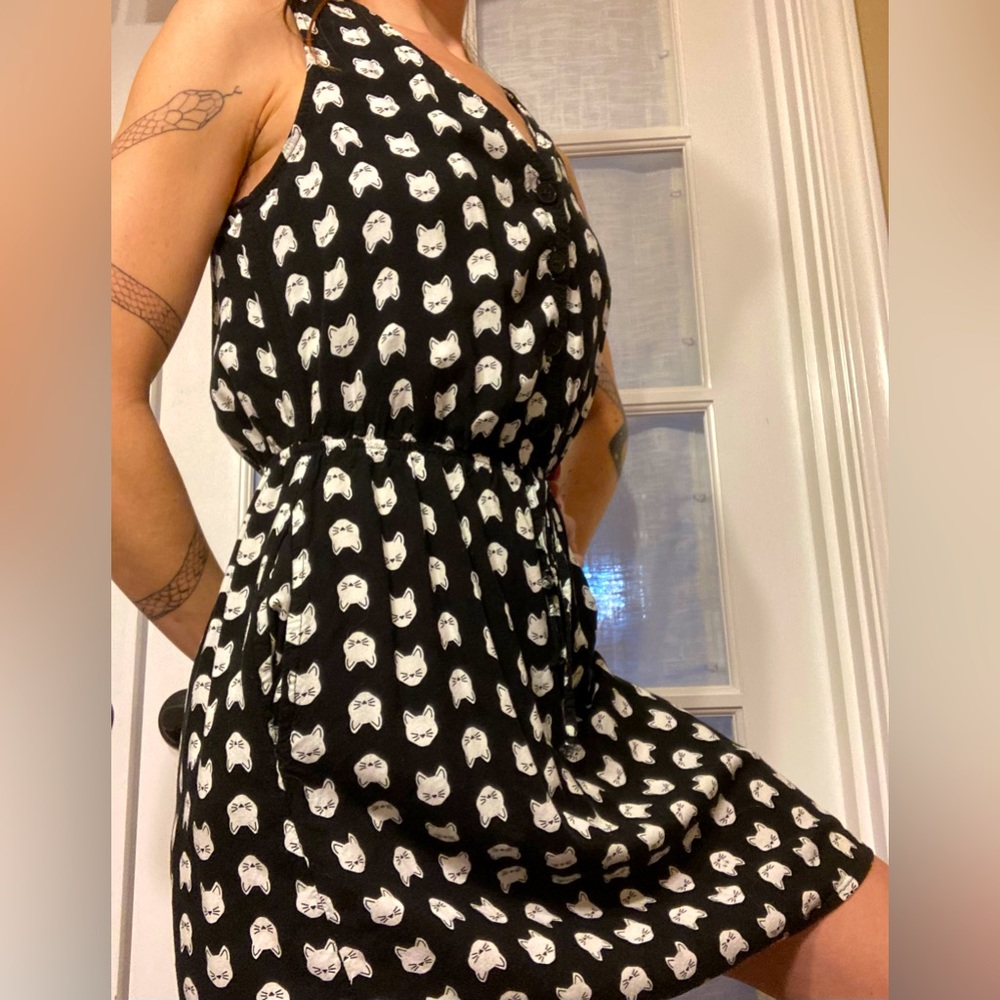 Cute Kitty Print Dress!